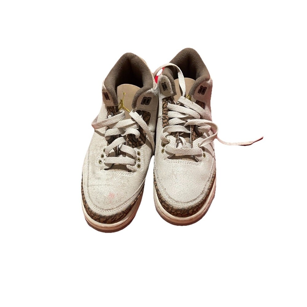 Jordan Air Jordan 3 Retro DM0967-102 White Brown Suede Kids Sneaker 3.5Y